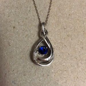 Colors in Rhythm Sapphire Moving Gem Necklace